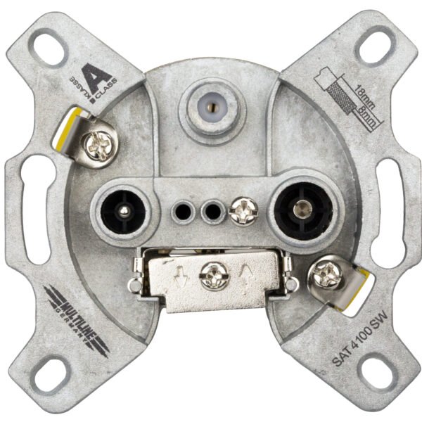 HSATD3M--- SAT Stichdose 3Loch, Radio / CATV / SAT, Class A<br><u>Verkaufseinheit: 1Stk</u>