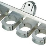 HSATZLH4A- SAT LNB Halter (Aluminium) für 4 LNBs, Winkel einstellbar<br><u>Verkaufseinheit: 1Stk</u>