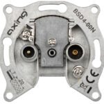 HSBKD2A--- BK Stichdose 2-Loch,Radio/CATV, 3,5dB, ohne Rahmen, BSD 4-00<br><u>Verkaufseinheit: 1Stk</u>