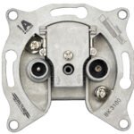 HSBKD2M--- BK Stichdose 2-Loch, Radio / CATV, 2dB, Class A<br><u>Verkaufseinheit: 1Stk</u>