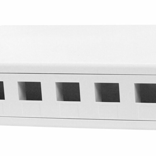 HSED12AW3S Aufputz-Gehäuse leer für 12 RJ45 Module (SFA), RAL9010<br><u>Verkaufseinheit: 1Stk</u>