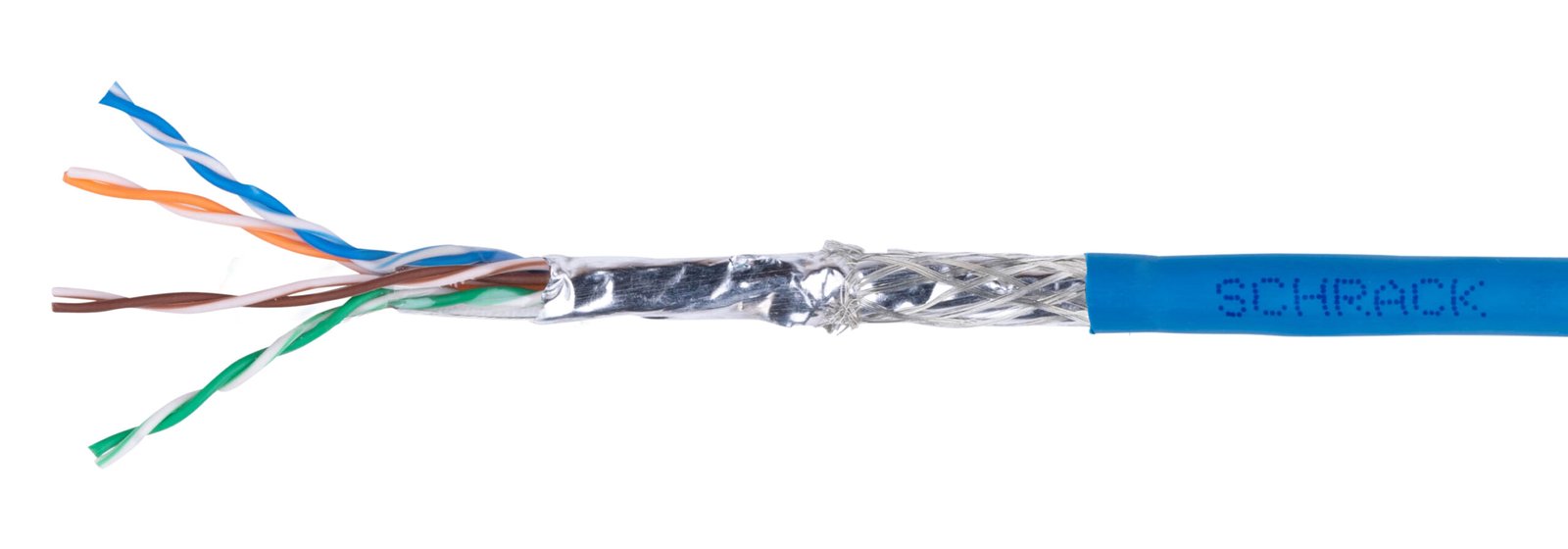 f_hseks424pp HSEKS424PP SF/UTP Kabel Cat.5e, 4x2xAWG24/1, PVC, Eca, blau<br><u>Verkaufseinheit: 1m</u> – Bild 1