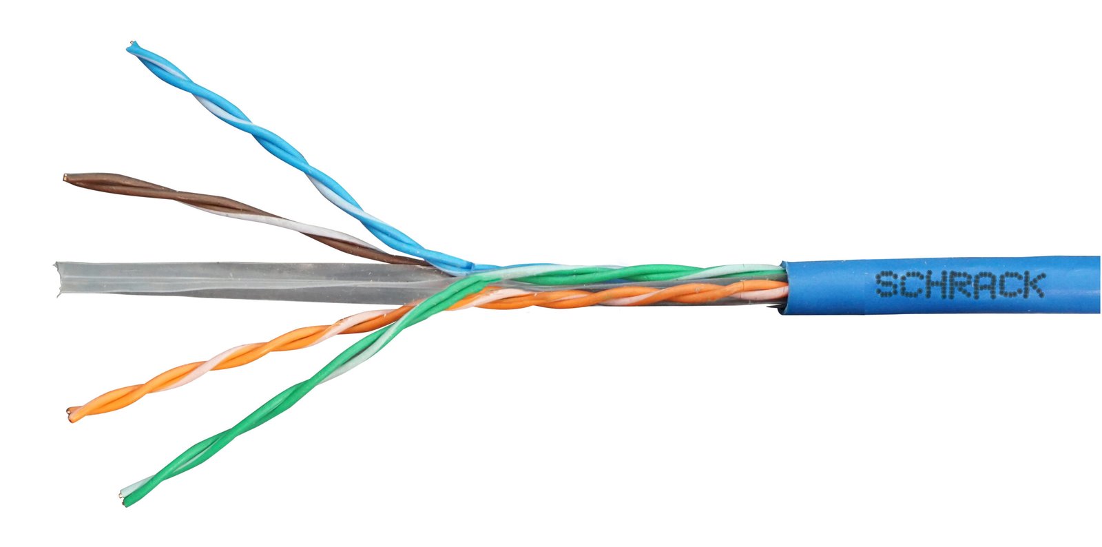 f_hseku423h4 HSEKU423H4 U/UTP Kabel Cat.6, 4x2xAWG24/1, 300MHz, LS0H, Eca, blau<br><u>Verkaufseinheit: 305m</u> – Bild 1
