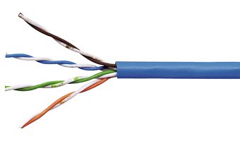 f_hseku424pb HSEKU424PB U/UTP Kabel Cat.5e, 4x2xAWG24/1, PVC, Eca, blau<br><u>Verkaufseinheit: 500m</u> – Bild 1
