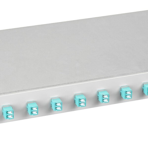 HSELS043LG LWL Spleißbox, 4Fasern, LC,50/125µm OM3, 19", 1HE, Klasse B<br><u>Verkaufseinheit: 1Stk</u>