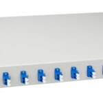 HSELS049LP LWL Spleißbox, 4Fasern, LC 9/125µm OS2, 19", 1HE, Klasse C<br><u>Verkaufseinheit: 1Stk</u>