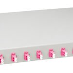 HSELS084LP LWL Spleißbox, 8Fasern, LC 50/125µm OM4, 19", 1HE, Klasse C<br><u>Verkaufseinheit: 1Stk</u>