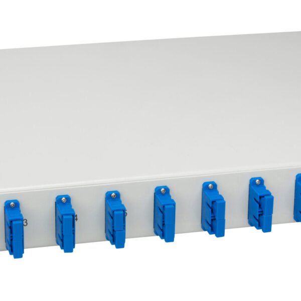HSELS089CP LWL Spleißbox, 8Fasern, SC 9/125µm OS2, 19", 1HE, Klasse C<br><u>Verkaufseinheit: 1Stk</u>