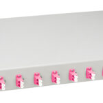 HSELS124LP LWL Spleißbox, 12Fasern, LC 50/125µm OM4, 19", 1HE, Klasse C<br><u>Verkaufseinheit: 1Stk</u>