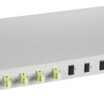 HSELS12SLP LWL Spleißbox, 12Fasern, LC 50/125µm OM5, 19", 1HE, Klasse C<br><u>Verkaufseinheit: 1Stk</u>