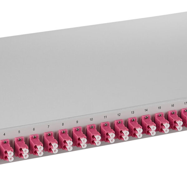 HSELS484LP LWL Spleißbox, 48Fasern, LC 50/125µm OM4, 19", 1HE, Klasse C<br><u>Verkaufseinheit: 1Stk</u>