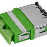 HSELSK09DQ LWL Kupplung SC/APC-Duplex, Kunstst, OS2, Keramik,o. Flansch<br><u>Verkaufseinheit: 1Stk</u>