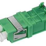 HSELSK09MQ LWL Kupplung LC/APC-Duplex, Kunstst, OS2, Keramik,o. Flansch<br><u>Verkaufseinheit: 1Stk</u>