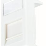 HSEMD01W1F Einsatz 45x22,5 leer für 1 Modul (SFA)(SFB), gerade, RAL9010<br><u>Verkaufseinheit: 1Stk</u>