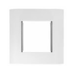 HSEMDR2W0F Rahmen 1-fach mit Tragring für HSEMDxxWxF, B80xH80, RAL9010<br><u>Verkaufseinheit: 1Stk</u>