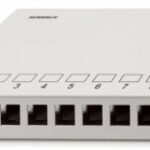 HSER0080GV Patchpanel Aufputz-Gehäuse leer für 8 Module (SFA)(SFB)<br><u>Verkaufseinheit: 1Stk</u>