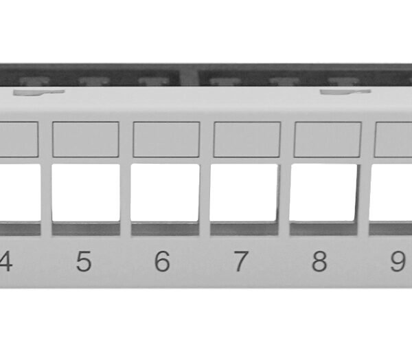 HSER0120GS Patchpanel 10" leer für 12 Module (SFA)(SFB), 1HE, RAL7035<br><u>Verkaufseinheit: 1Stk</u>