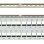 HSER0480GS Patchpanel 19" leer für 48 Module (SFA)(SFB), 2HE, RAL7035<br><u>Verkaufseinheit: 1Stk</u>