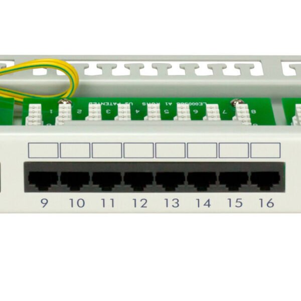 HSERU245GF Patchpanel 19" 24xRJ45 ungeschirmt Cat.5e, 1HE, RAL7035<br><u>Verkaufseinheit: 1Stk</u>