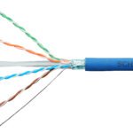 HSKF424H65 F/UTP Kabel Cat.6, 4x2xAWG24/1, 450MHz, LS0H, Dca, blau<br><u>Verkaufseinheit: 500m</u>