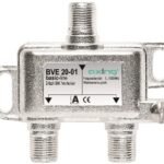 HSZUVM2F-- BK Verteiler F-Buchse-2xF-Bu,Multimedia,5-1.006MHz,BVE 20-01<br><u>Verkaufseinheit: 1Stk</u>