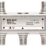 HSZUVM4F-- BK Verteiler F-Buchse-4xF-Bu,Multimedia,5-1.006MHz,BVE 40-01<br><u>Verkaufseinheit: 1Stk</u>
