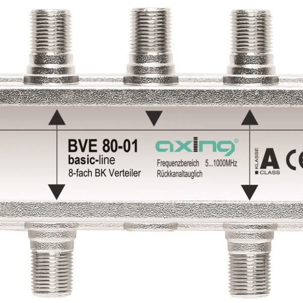 HSZUVM8F-- BK Verteiler F-Buchse-8xF-Bu,Multimedia,5-1.006MHz,BVE 80-01<br><u>Verkaufseinheit: 1Stk</u>