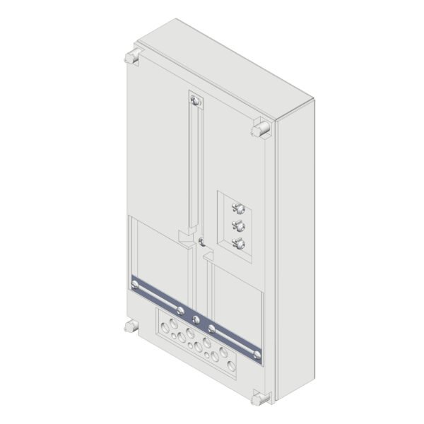 IG713706-- Zählergerüst mit 1 Zählerplatz - ohne Einbauten<br><u>Verkaufseinheit: 1Stk</u>