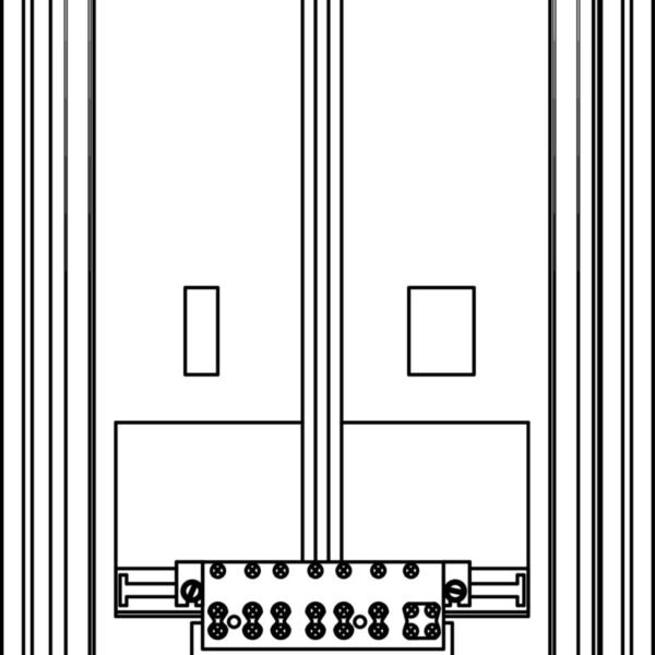 IG714190-- Kunststoff Zählerverteiler 1 ZP, 1 Gerätefeld oben + unten<br><u>Verkaufseinheit: 1Stk</u>