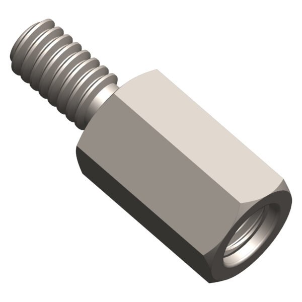 IG914020-- Distanzbolzen M6/SW9, H=15mm<br><u>Verkaufseinheit: 1Stk</u>