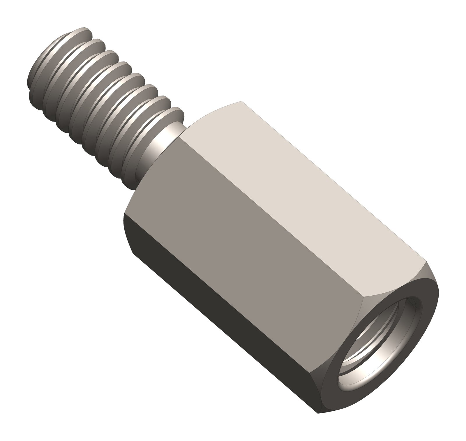 LEAD Technologies Inc. V1.01 IG914020-- Distanzbolzen M6/SW9, H=15mm<br><u>Verkaufseinheit: 1Stk</u> – Bild 1