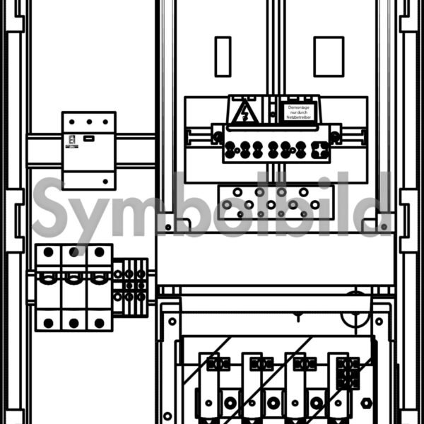 IGFZ1032-- Zählerverteiler Freiluft F/1 K NV (20TE) ÜA(3)C<br><u>Verkaufseinheit: 1Stk</u>