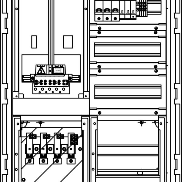 IGFZ1133-- Zählerverteiler Freiluft F/1 K NV (36TE) + KF ÜA(3)C<br><u>Verkaufseinheit: 1Stk</u>
