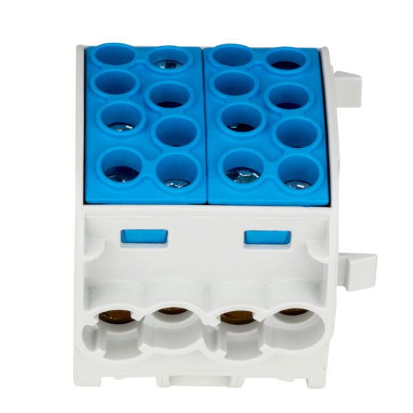 IK026222-- CU Hauptleitungsabzweigklemme 35mm² 4 Zu 4 Ab, isoliert blau<br><u>Verkaufseinheit: 1Stk</u>