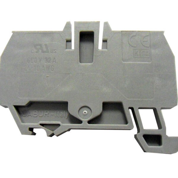 IK200204-C Endplatte für Federkraftklemme HMM 4mm², grau<br><u>Verkaufseinheit: 1Stk</u>