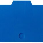 IK201202-A Endplatte für Federkraftklemme HMM 2,5mm², blau<br><u>Verkaufseinheit: 1Stk</u>