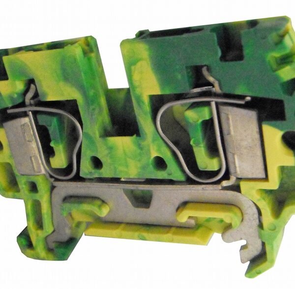 IK222004-- Federkraftklemme HTE.4 grün-gelb, 4mm²<br><u>Verkaufseinheit: 1Stk</u>