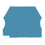 IK601210-- Endplatte für Schraubklemmen AVK 2.5, 4, 6 und 10 blau<br><u>Verkaufseinheit: 1Stk</u>