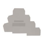 IK680203-- Endplatte für Dreistockklemme PUK 3 T grau<br><u>Verkaufseinheit: 1Stk</u>