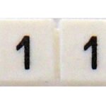 IK697001-- Markierungsetiketten DY 5 bedruckt mit "1" (50-mal)<br><u>Verkaufseinheit: 1Stk</u>