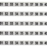 IK697023-- Markierungsetiketten DY 5 bedruckt von "31-40" (5-mal)<br><u>Verkaufseinheit: 1Stk</u>