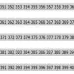 IK697047-- Markierungsetiketten DY 5 bedruckt von "351-400" (1-mal)<br><u>Verkaufseinheit: 1Stk</u>