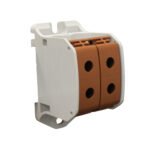 IKA21346-- Aluminium / Kupfer Klemme, 1-polig, Doppel 50mm² braun<br><u>Verkaufseinheit: 1Stk</u>