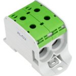 IKA21436-- Aluminium / Kupfer Klemme, 1-polig, Doppel 95mm² grün<br><u>Verkaufseinheit: 1Stk</u>