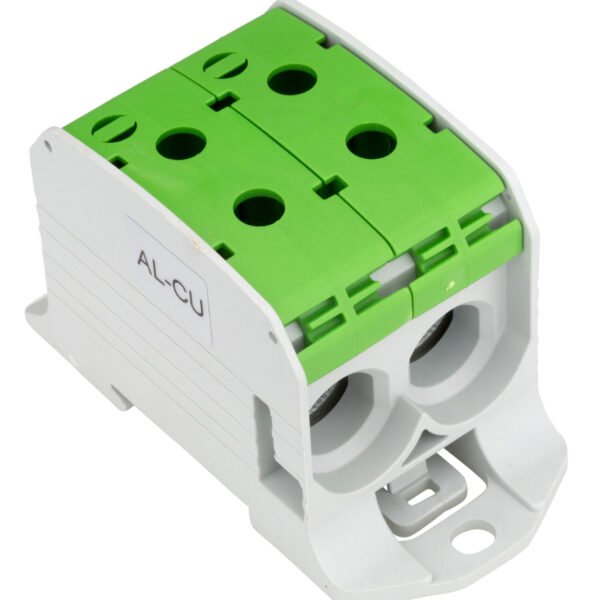 IKA21436-- Aluminium / Kupfer Klemme, 1-polig, Doppel 95mm² grün<br><u>Verkaufseinheit: 1Stk</u>