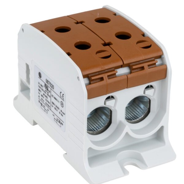 IKA21446-- Aluminium / Kupfer Klemme, 1-polig, Doppel 95mm² braun<br><u>Verkaufseinheit: 1Stk</u>