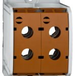 IKA21546-- Aluminium / Kupfer Klemme, 1-polig, Doppel 185mm² braun<br><u>Verkaufseinheit: 1Stk</u>