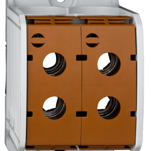 IKA21546-- Aluminium / Kupfer Klemme, 1-polig, Doppel 185mm² braun<br><u>Verkaufseinheit: 1Stk</u>