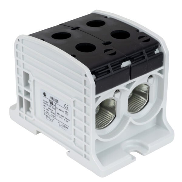 IKA21556-- Aluminium / Kupfer Klemme, 1-polig, Doppel 185mm² schwarz<br><u>Verkaufseinheit: 1Stk</u>