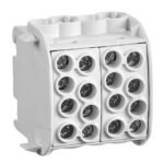 IKA26212-- AL/CU Hauptleitungsabzweigklemme 35mm² 4 Zu 4 Ab, grau<br><u>Verkaufseinheit: 1Stk</u>